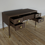 Письменный стол с 4-мя ящиками Elsa Dreams Walnut варинант исполнения - 2 | Loft Concept в Барнауле