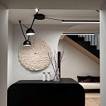 Панно на стену из шерсти мериноса Белый Круг  варинант исполнения - 2 | Loft Concept в Барнауле