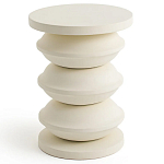 Фигурный приставной столик кремового цвета  AMORPHOUS варинант исполнения - 1 | Loft Concept в Барнауле