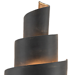 Бра в форме спирали черное с золотой внутренней отделкой Warm Glow варинант исполнения - 1 | Loft Concept в Барнауле