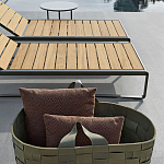 Шезлонг на металлическом каркасе с регулируемой спинкой GUELL Sunbed варинант исполнения - 4 | Loft Concept в Барнауле