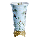 Ваза из фарфора с бронзовыми элементами Tropical Garden варинант исполнения - 2 | Loft Concept в Барнауле