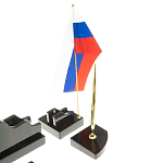 Настольный письменный набор из чёрного обсидиана с декором в виде льва Golden Lion варинант исполнения - 4 | Loft Concept в Барнауле