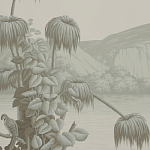 Обои ручная роспись Le Brésil Crystal Grey варинант исполнения - 3 | Loft Concept в Барнауле