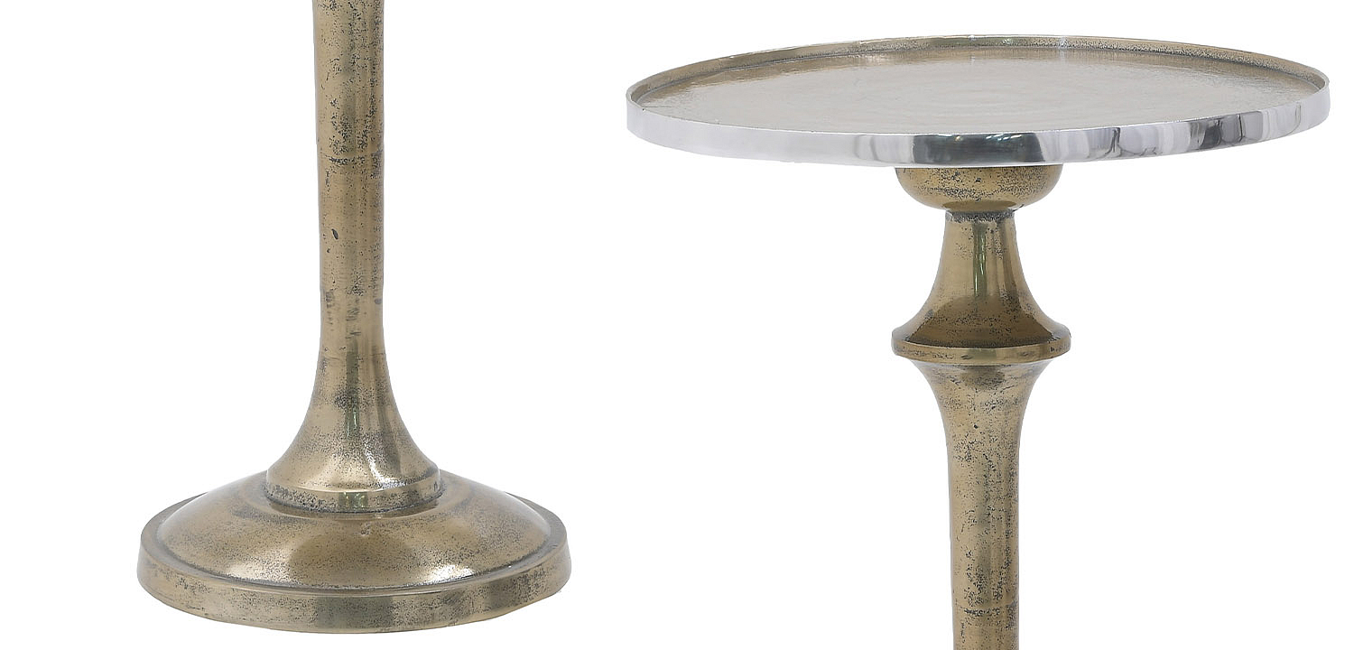 Круглый приставной стол Bourne Patina Side Table Круглый приставной стол Bourne Patina Side Table - Loft-Concept в Барнауле