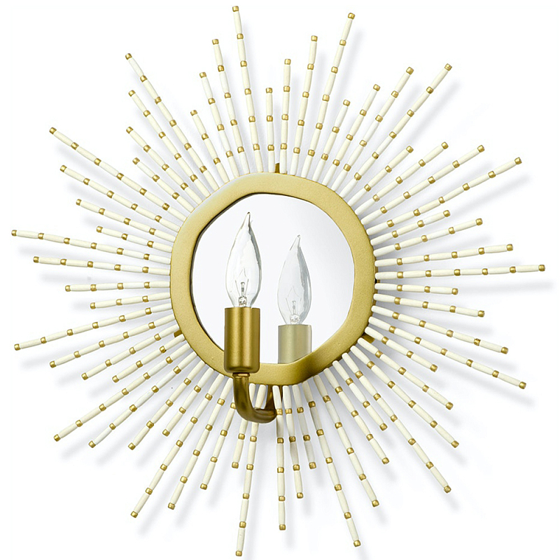 Бра Mirror and Beads Sunbeams Stella Wall Lamp Золотой Белый Зеркало Бра Mirror and Beads Sunbeams Stella Wall Lamp Золотой Белый Зеркало в Барнауле | Loft Concept