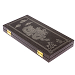 Подарочные нарды из натурального камня с гравировкой Backgammon from Stone варинант исполнения - 5 | Loft Concept в Барнауле