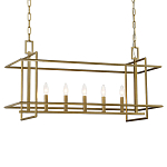 Подвесной светильник прямоугольный 5-ти ламповый Linear Kitchen Light варинант исполнения - 1 | Loft Concept в Барнауле