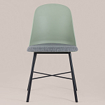 Стул из прочного пластика на металлическом основании Anora Green  варинант исполнения - 2 | Loft Concept в Барнауле