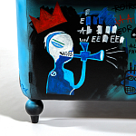 Кресло "Баския и Уорхол" Basquiat Warhol graffiti chair натуральная кожа варинант исполнения - 9 | Loft Concept в Барнауле