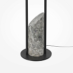 Напольный торшер светодионый черный Lumen Duo варинант исполнения - 4 | Loft Concept в Барнауле