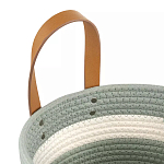 Корзина для хранения с ручками Interlacement Green варинант исполнения - 2 | Loft Concept в Барнауле