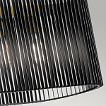 Люстра подвесная овальной формы с металлическим решетчатым абажуром матово-черного цвета и 5 лампами Kichler варинант исполнения - 5 | Loft Concept в Барнауле