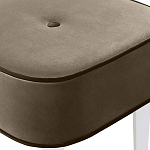 Квадратный мягкий пуф на белых ножках Winton Pouf Square варинант исполнения - 4 | Loft Concept в Барнауле