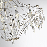 Люстра подвесная из металла с прозрачными подвесками из хрусталя Quasar 93 варинант исполнения - 10 | Loft Concept в Барнауле