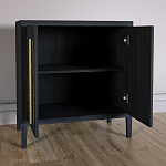 Современный Буфет Primo с 2 дверцами Черный дуб варинант исполнения - 4 | Loft Concept в Барнауле