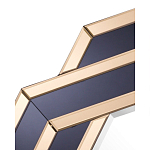 Зеркало восьмиугольное в черно-золотистой раме Pairing варинант исполнения - 2 | Loft Concept в Барнауле