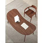 Стол рабочий округлой формы с ящиком  Working Moonnut Table варинант исполнения - 4 | Loft Concept в Барнауле