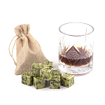 Камни для охлаждения виски из натурального камня змеевик Natural Stone Cube варинант исполнения - 5 | Loft Concept в Барнауле