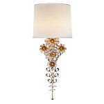 Бра с цветочным основанием и тканевым абажуром Tugella Flower Lamp варинант исполнения - 1 | Loft Concept в Барнауле