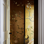 Обои ручная роспись Badminton Deep Rich Gold gilded paper варинант исполнения - 3 | Loft Concept в Барнауле