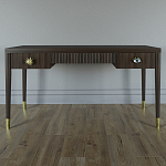 Письменный стол Elsa Dreams Walnut Шпон дерево с двумя ящиками варинант исполнения - 1 | Loft Concept в Барнауле