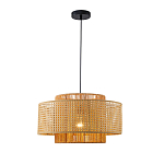 Подвесной светильник с абажуром из плтеного бамбука Light Inside the Cell варинант исполнения - 2 | Loft Concept в Барнауле