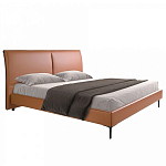 Кровать двуспальная коричневая из экокожи Modern Look варинант исполнения - 1 | Loft Concept в Барнауле