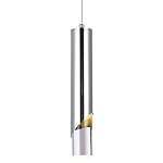 Подвесной светильник Metal Acrylic Tube Chrome Hanging Lamp варинант исполнения - 1 | Loft Concept в Барнауле