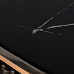 Комод черный округлой формы с рельефным фасадом Black Cut варинант исполнения - 6 | Loft Concept в Барнауле