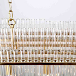 Люстра подвесная овальная со стеклянными трубками Nembus варинант исполнения - 4 | Loft Concept в Барнауле