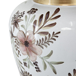 Ваза с нежным цветочным узором в пастельных тонах и крышкой с золотым акцентом Chinoiserie Ceramics варинант исполнения - 3 | Loft Concept в Барнауле