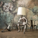 Лампа MALE MANNEQUIN LAMP с абажуром варинант исполнения - 2 | Loft Concept в Барнауле