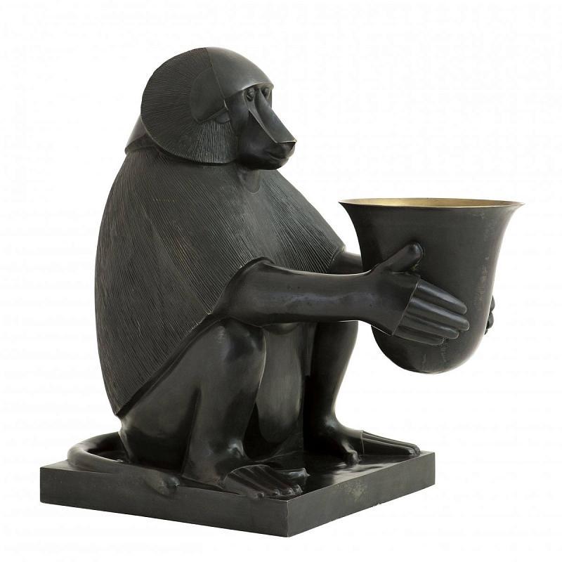 Настольная лампа Eichholtz Art Deco Monkey Темная бронза винтаж Настольная лампа Eichholtz Art Deco Monkey Темная бронза винтаж в Барнауле | Loft Concept