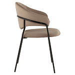 Коричневый стул с обивкой из искусственной замши Alexis варинант исполнения - 3 | Loft Concept в Барнауле