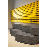 Дизайнерский модульный диван волнистой формы с цветным принтом Poltronova Superonda Sofa варинант исполнения - 17 | Loft Concept в Барнауле