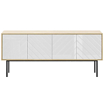 Длинная тумба с зеркальным декором Serena варинант исполнения - 8 | Loft Concept в Барнауле