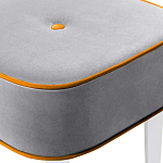 Квадратный мягкий пуф на белых ножках Winton Pouf Square варинант исполнения - 12 | Loft Concept в Барнауле