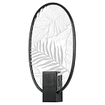 Бра с гравировкой на акриловом плафоне Gravyura Black варинант исполнения - 1 | Loft Concept в Барнауле