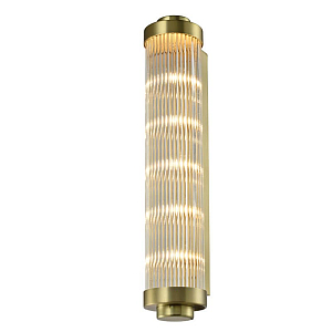 Бра Buck Glass TUBE Wall Lamp Brass