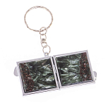 Зеркало брелок складное двухстороннее из натурального камня Серафинит Stone Mirrors варинант исполнения - 6 | Loft Concept в Барнауле