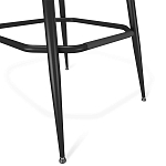 Барный стул со спинкой и подлокотниками на 4-х металлических ножках Douglas Rhombus Синий Велюр варинант исполнения - 4 | Loft Concept в Барнауле