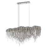 Люстра подвесная с металлическими дугами и длинными цепочками 115 см Atlantis Chain варинант исполнения - 9 | Loft Concept в Барнауле