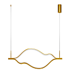 Подвесной светильник волнообразный изогнутый цвета латунь 3000К Spiral Lighting варинант исполнения - 2 | Loft Concept в Барнауле