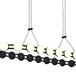 Люстра овальная с круглыми светодиодными источниками света Maxine Light варинант исполнения - 11 | Loft Concept в Барнауле