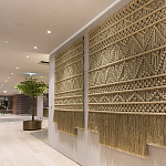 Панно на стену плетеное Макраме бежевый цвет  варинант исполнения - 8 | Loft Concept в Барнауле