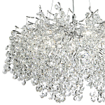 Люстра с хрустальными подвесками на металлических ветках Fairytree Light Silver Chandelier 14 варинант исполнения - 3 | Loft Concept в Барнауле