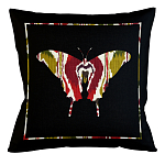 Подушка декоративная бабочка цветной узор Ikat Pattern варинант исполнения - 1 | Loft Concept в Барнауле
