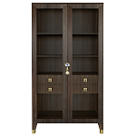 Дизайнерский шкаф витрина Elsa Dreams Walnut с 4-мя ящиками варинант исполнения - 9 | Loft Concept в Барнауле