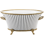 Кашпо Black white stripe варинант исполнения - 1 | Loft Concept в Барнауле